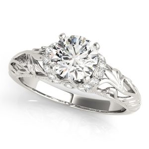 Art Deco Halo Engagement Ring