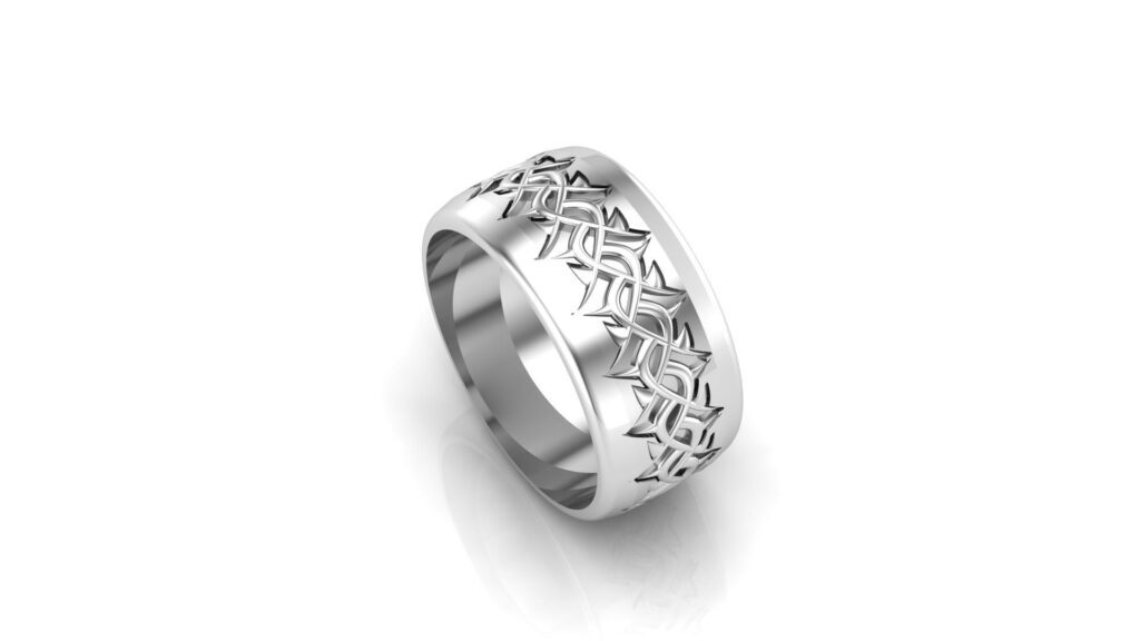 Silver Crown Of Thorns Ring | Custom Wedding Rings