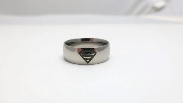 Titanium Superman Wedding Ring