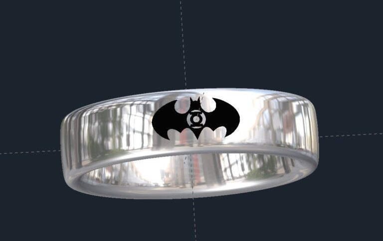 Green Lantern Batman Ring | Custom Batman Rings | Valeria FJ