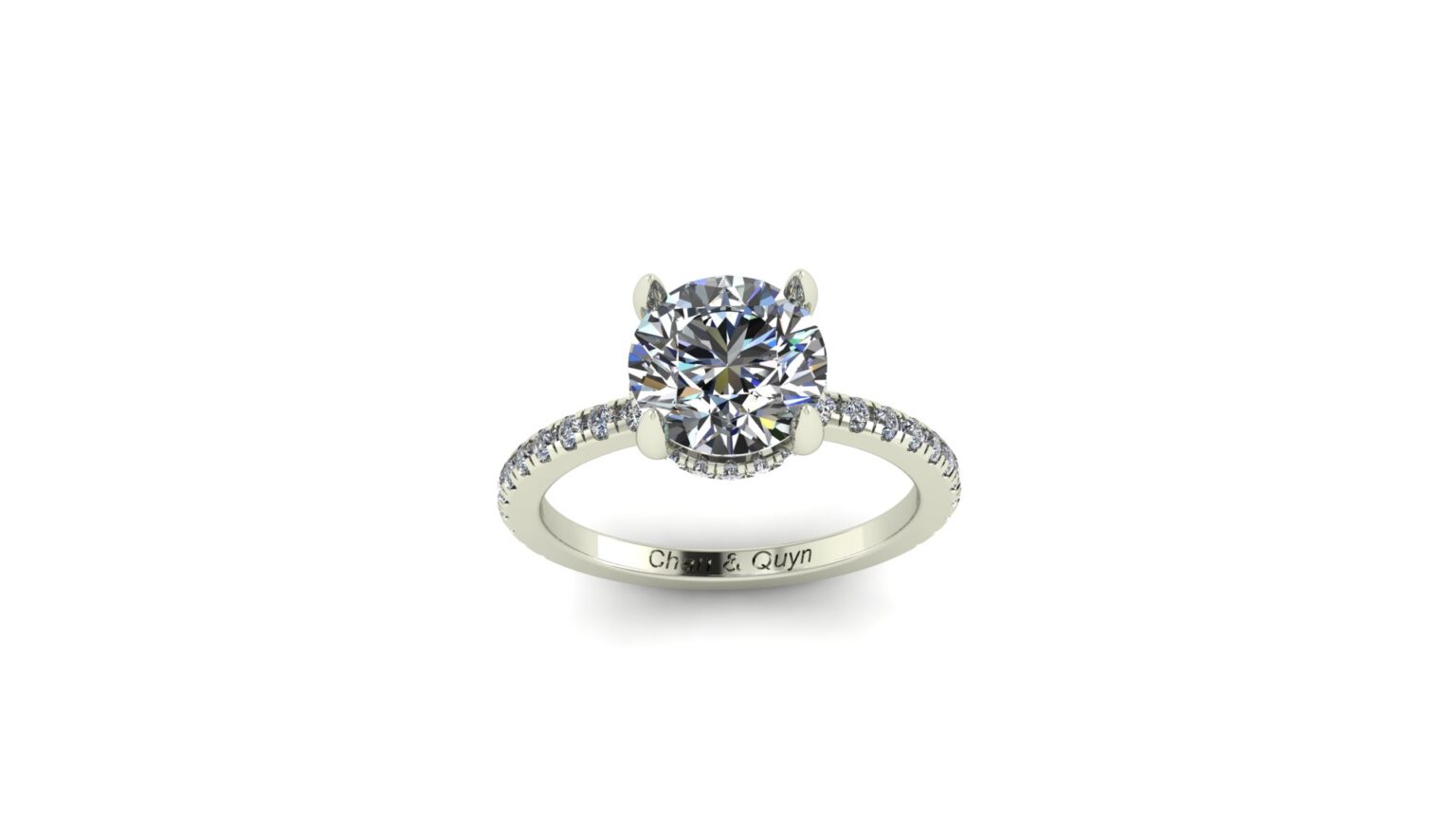 French Pave Engagement Ring Engagement Ring Custom   Michael M 1 1536x864 