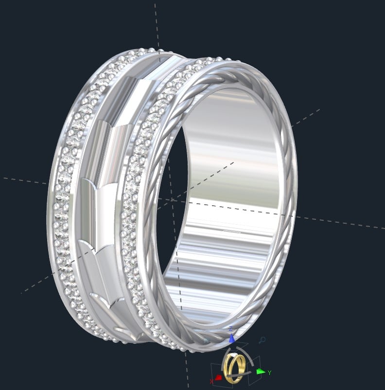 Armor Plate Wedding Ring