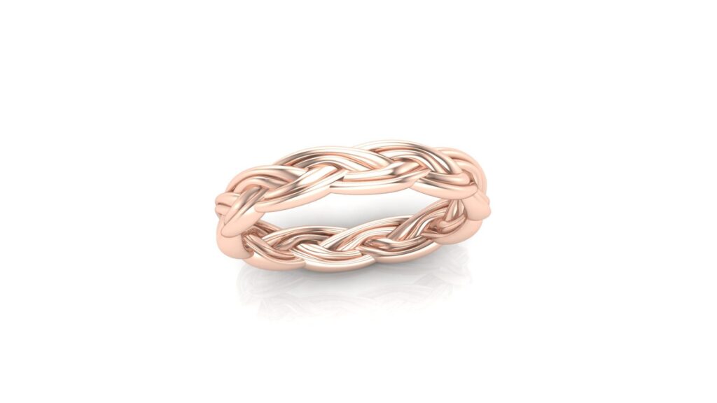Woven Rope Wedding Ring