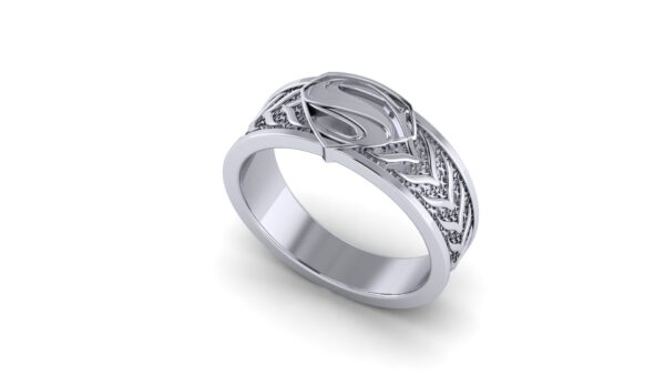 Tapered Superman Wedding Ring