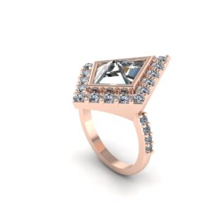 Kite Halo Engagement Ring