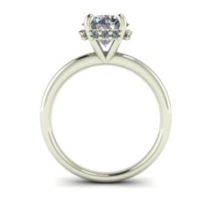 Belted Solitaire Engagement Ring