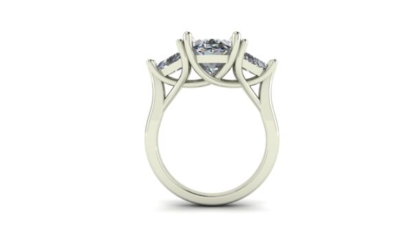 Oval Mixed Cut 3 Engagement Ring