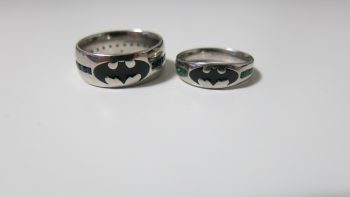 his and hers batman wedding rings