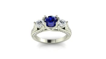 Colored Gemstone Engagement Rings
