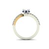 2 Tone Bypass Engagement Ring